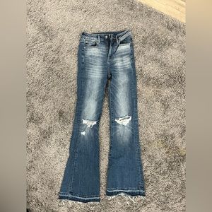 American eagle highest rise flare jeans